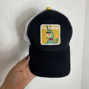 Sponge Bob Square Pants Baseball Hat “Evil Genius”, One Size, NWT, snap back.